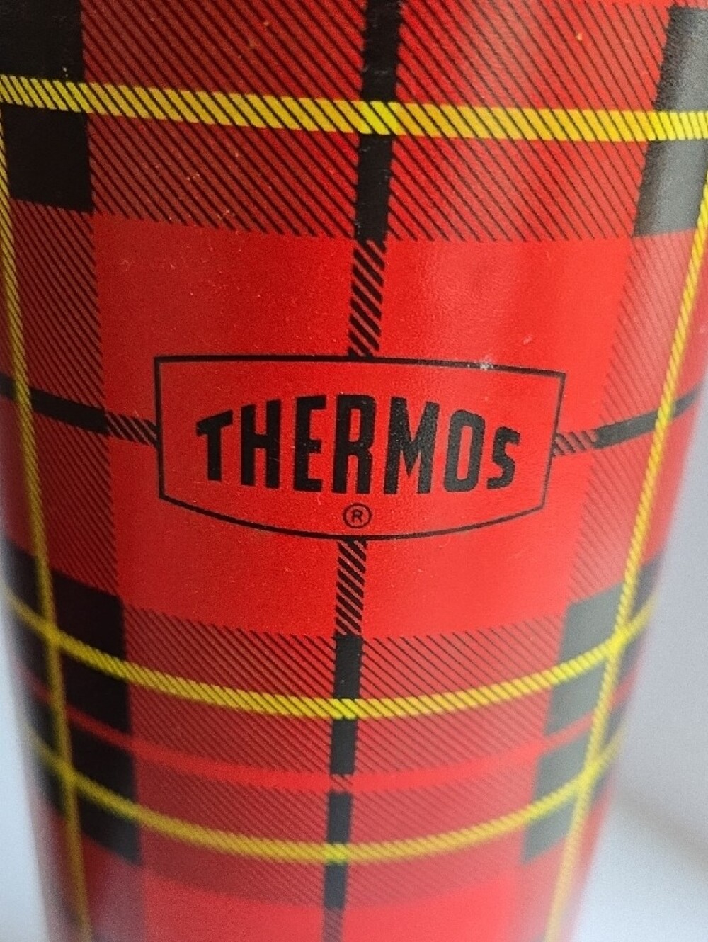 Thermos Brown & Red Plaid Tote Bag with Matching Thermoses & Box - Picture 2 of 13